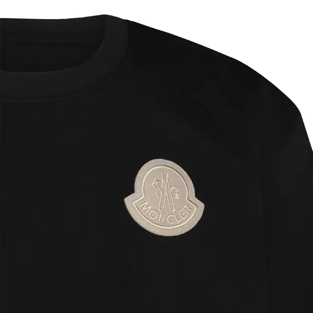 【MONCLER】男款 品牌LOGO 雙面兩穿短袖T恤-黑色/深藍色(S號、M號、L號、XL號)