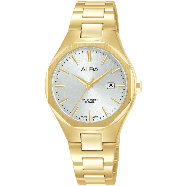 【ALBA】雅柏 PRESTIGE 八角時尚女錶-30mm 禮物 送禮 推薦(AH7DN2X1 VJ22-X431G)