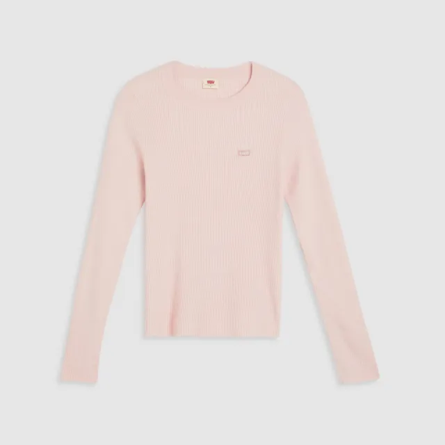 【LEVIS】女款 合身長袖Logo Tee 上衣 熱賣單品 A0719-0034