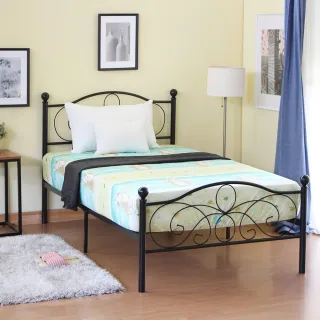 【RICHOME】法蘭工業風經典設計3.5尺單人鐵床(鐵床 床架 單人床 BE254)