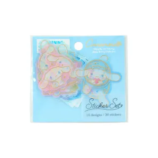 【SANRIO 三麗鷗】燙金半透明造型貼紙 貼紙包 大耳狗