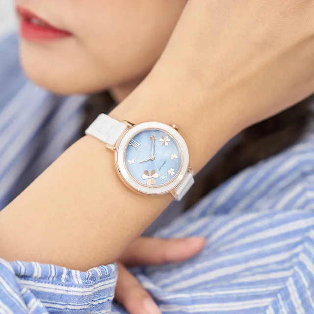 【Relax Time】拾光花語 太陽能陶瓷女錶 手錶 禮物 送禮 推薦(RT-110S-05)
