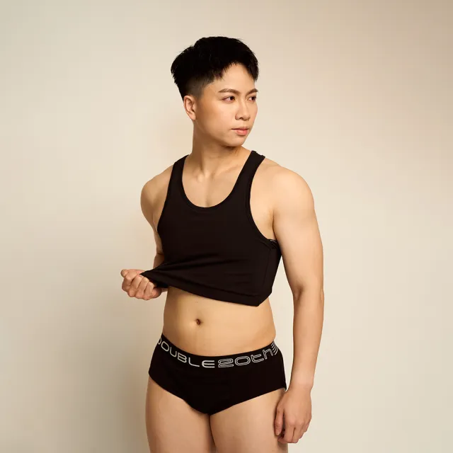 【DOUBLE】DOUBLE束胸 加強式棉感束胸排扣款(S~3L)