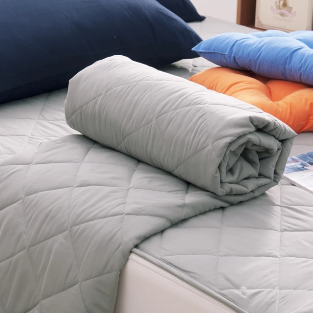 A-ONE 台灣製 100%防水 床包式保潔墊-純色系列(單