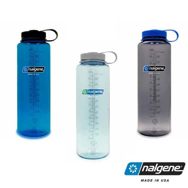 NALGENE Nalgene Sustain 寬嘴水壼 1500cc 灰藍/ 煙霧灰/ 水藍(馬布谷戶外)