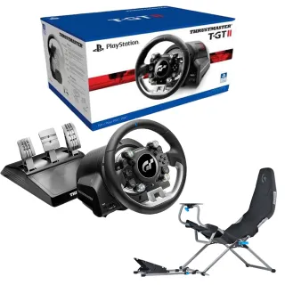 【THRUSTMASTER 圖馬斯特】圖馬斯特TGT II Racing Wheel 力回饋方向盤+Playseat或NLR專業賽車椅(支援PS/PC)