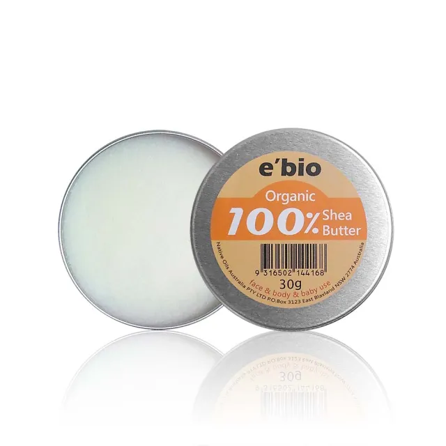 【ebio 伊比歐】100%有機乳油木果油-無香味(100G+30G)