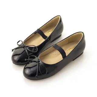 【amai】優雅名伶蝴蝶結低跟芭蕾鞋 娃娃鞋 低跟鞋 平底鞋 懶人鞋 低跟 時尚 大尺碼 FF13-2BK(黑色)