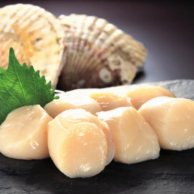 【RealShop 真食材本舖】日本鮮凍生食級干貝 2S等級 約1kg/36-40顆(天然帆立貝柱)
