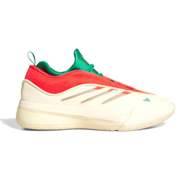 【adidas 愛迪達】Dame 9 男鞋 米白紅綠色 運動 小李 實戰 里拉得 包覆 緩震 籃球鞋 JH6627