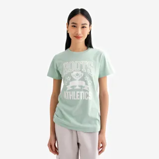 【Roots】Roots女裝- ATHLETIC REMIX 短袖上衣(淺綠色)