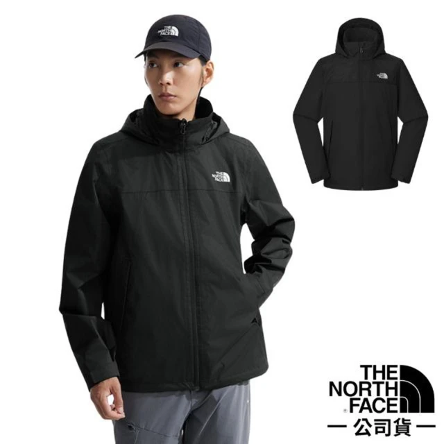 The North Face 男 NEW SANGRO DRYVENT 輕薄款 防風防水透氣可調節連帽外套.風衣(88FR-4H0 宇宙黑 N)