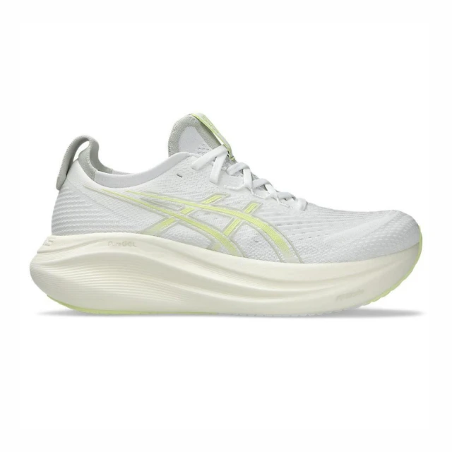 asics 亞瑟士asics 亞瑟士 Gel-nimbus 27 男 慢跑鞋 彈力 支撐 緩震 灰白 黃(1011B958-101)