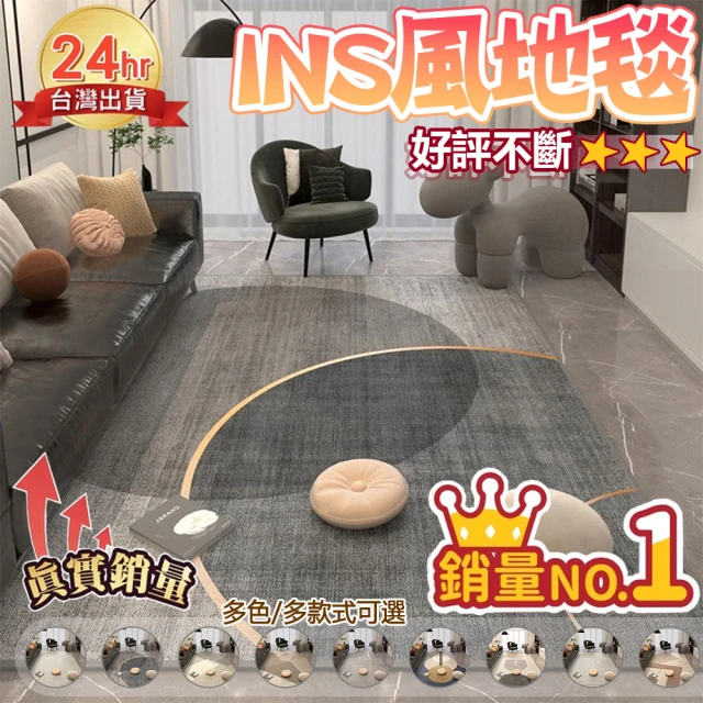 大海 兔兔絨地毯臥室床邊奶油風地墊 140×200cm(毛絨
