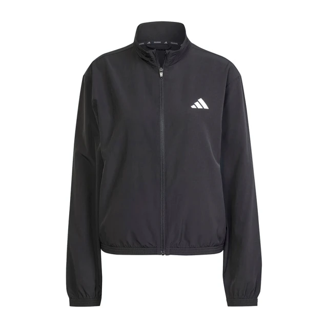 adidas 愛迪達 TE 3S Woven JKT 女 立領外套 運動外套 休閒穿搭 吸濕排汗 黑(JD6539)