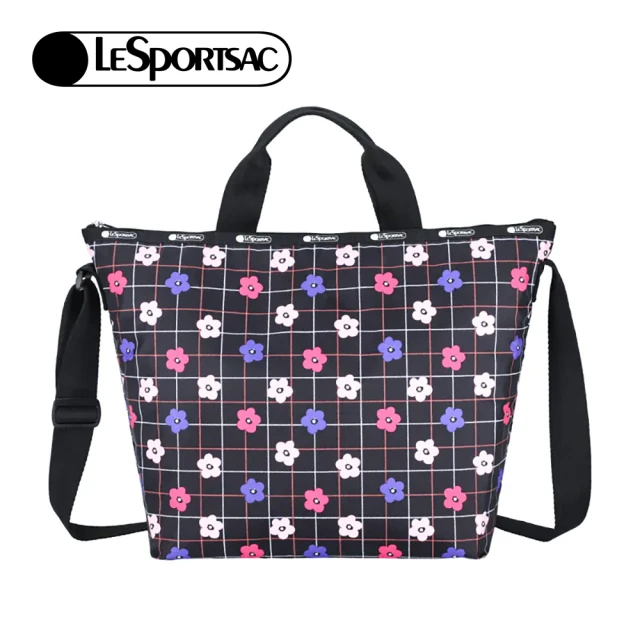 Lesportsac 手提肩背兩用托特包(花格棋盤)