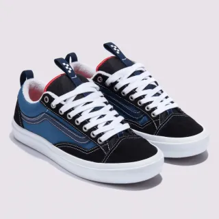 【VANS 官方旗艦】Skate Old Skool 36+ 男女款藍色/黑色專業滑板鞋