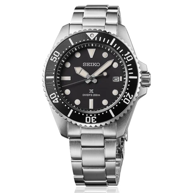 【SEIKO 精工】PROSPEX 太陽能200米潛水錶-41mm 雙11 送禮(V157-00A0D/SNE597P1)