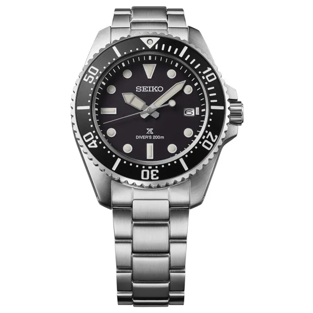 【SEIKO 精工】PROSPEX 太陽能200米潛水錶-41mm 雙11 送禮(V157-00A0D/SNE597P1)