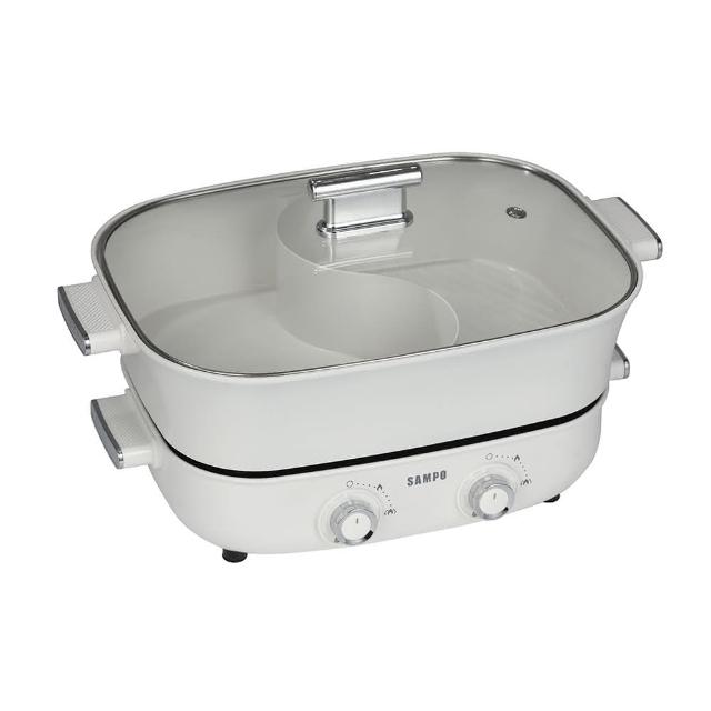 【SAMPO 聲寶】6.2L大容量雙調溫饗食鴛鴦鍋(TQ-LA65W)