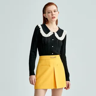 【iROO】小蒼蘭黃短裙