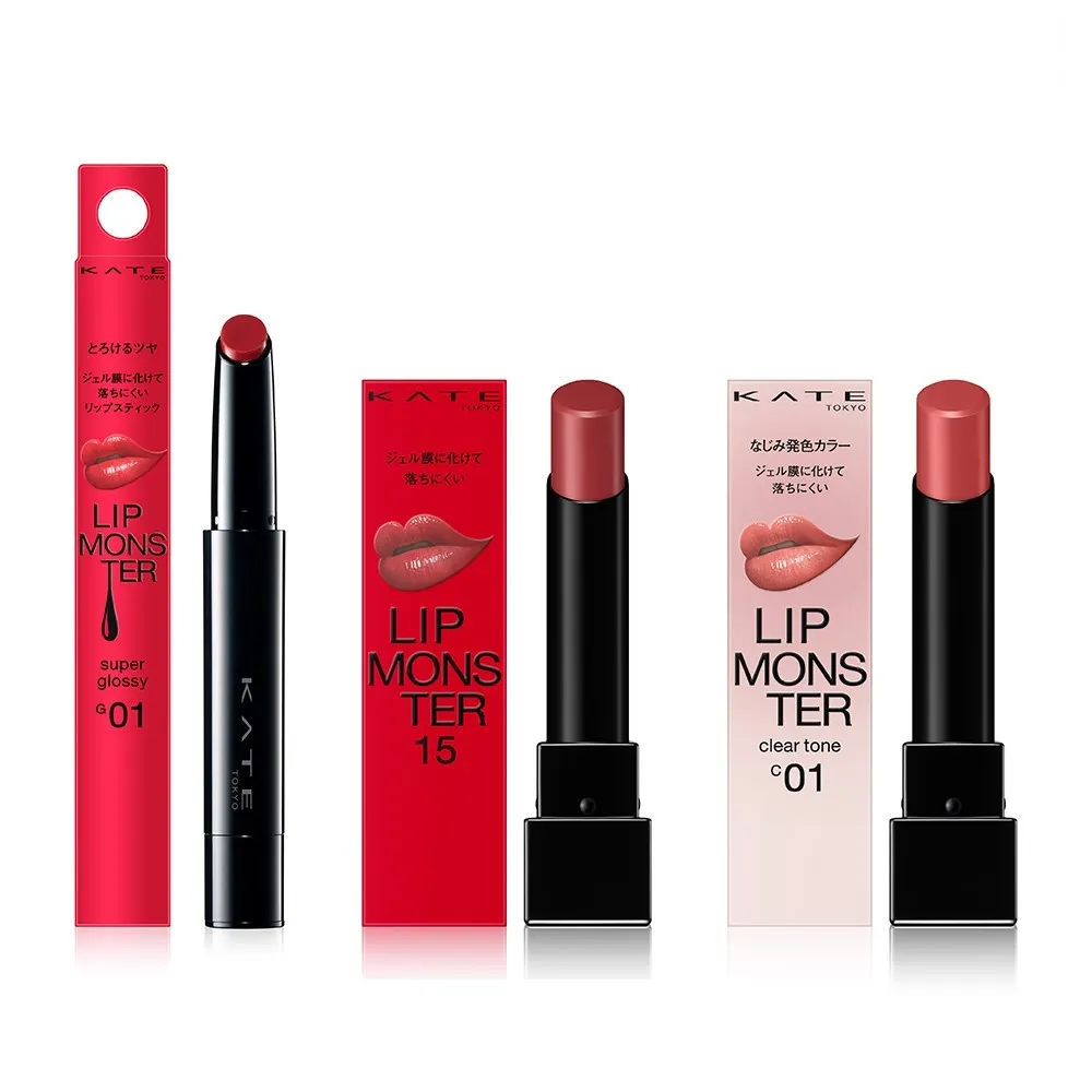 福利品【KATE 凱婷】怪獸級持色唇膏 水光版新色上市(獨家技術持久不沾 高保濕)