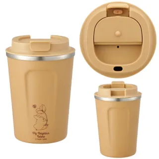 【小禮堂】SKATER 宮崎駿 不鏽鋼隨行杯 350ml STBC3F - 小圖款 龍貓 魔女宅急便(平輸品)