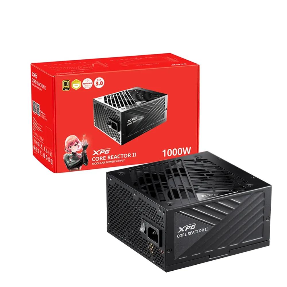 【XPG】威剛CORE REACTOR II 1000W  80PLUS金牌 電源供應器(黑色/GEN5)