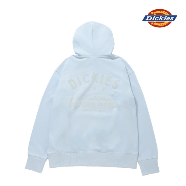 Dickies 男款天空藍背面大圖案反光印花設計休閒連帽大學T｜DK0A868IK54