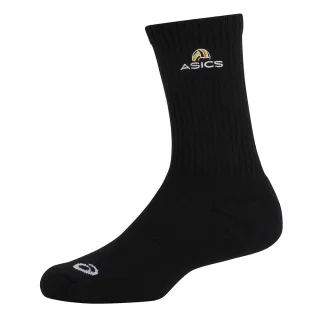 【asics 亞瑟士】中筒襪 男女中性款 排球配件(3053A168-001)