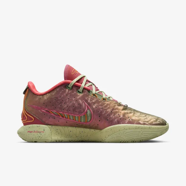 【NIKE 耐吉】LeBron XXI EP 男 籃球鞋 運動 實戰 球鞋 詹皇 女王海螺 古銅 綠(FN0709-800)