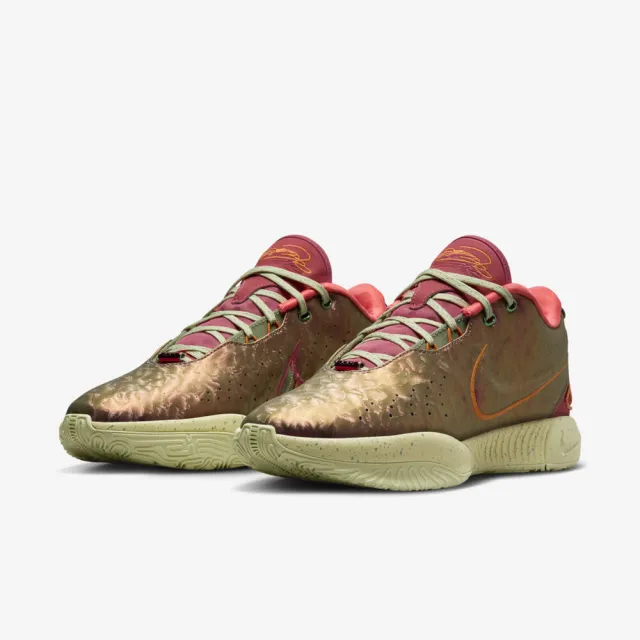 【NIKE 耐吉】LeBron XXI EP 男 籃球鞋 運動 實戰 球鞋 詹皇 女王海螺 古銅 綠(FN0709-800)