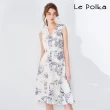 【Le Polka】文藝抽象線條印花洋裝-女