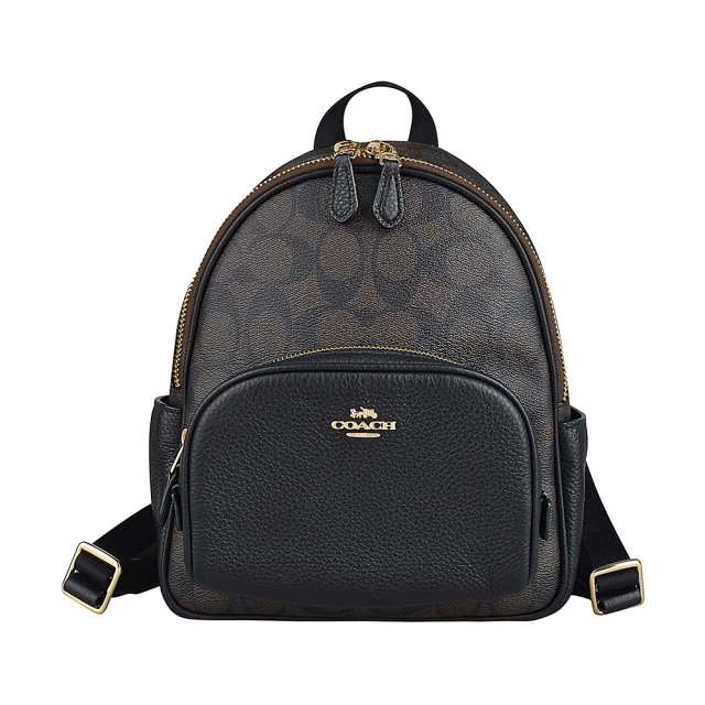 COACH COACH LOGO純棉白字圓領短袖T恤(女款/