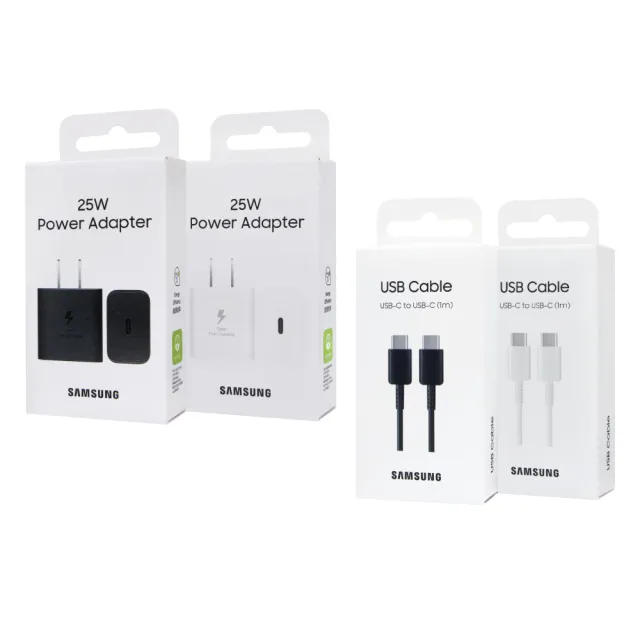 【Samsung 三星】原廠 25W PD 3.0超快充T2510+3A 1m 雙Type C 線DA705(台灣公司貨)