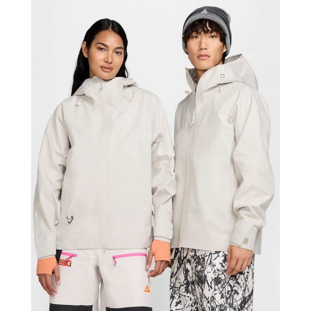 NIKE 耐吉 ACG 連帽外套 休閒外套 衝鋒衣 男女款 AS U ACG SFADV MSRY RDGE JKT G 白色(FV8642104)