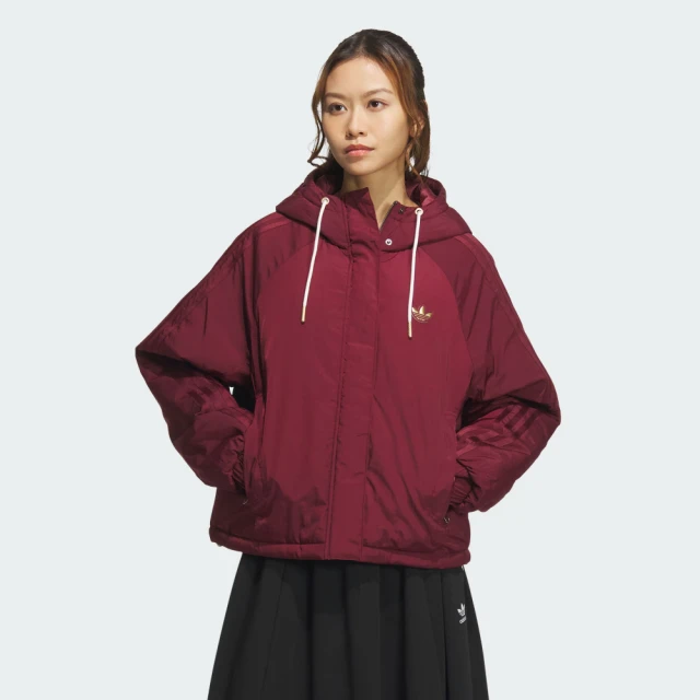 adidas 愛迪達 外套 女 運動連帽外套 三葉草 亞規 LNY W JACKET PA 紅 KA5313