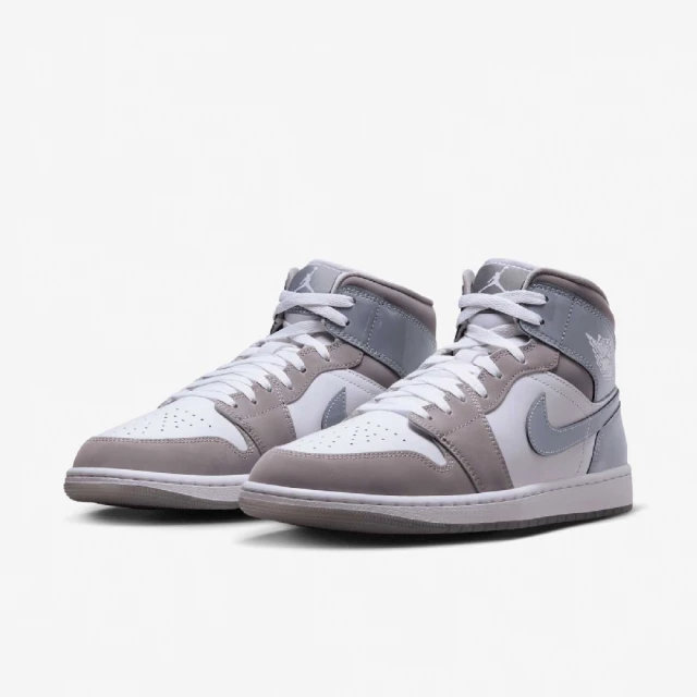 NIKE 耐吉 休閒鞋 Air Jordan 1 Mid SE 酷灰 男鞋 AJ1 一代 中筒(HF3216-100)