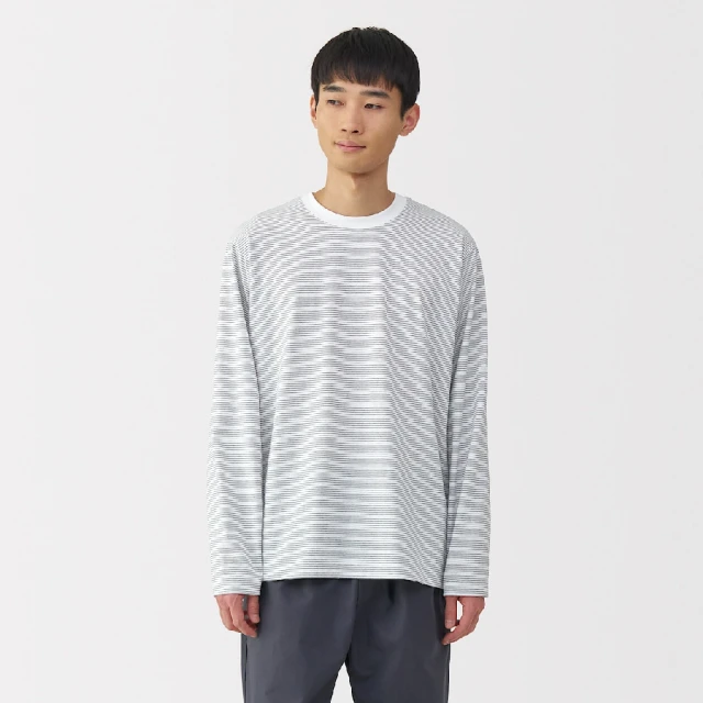 MUJI 無印良品 男吉貝木棉混丹寧寬版褲(暗藍)好評推薦