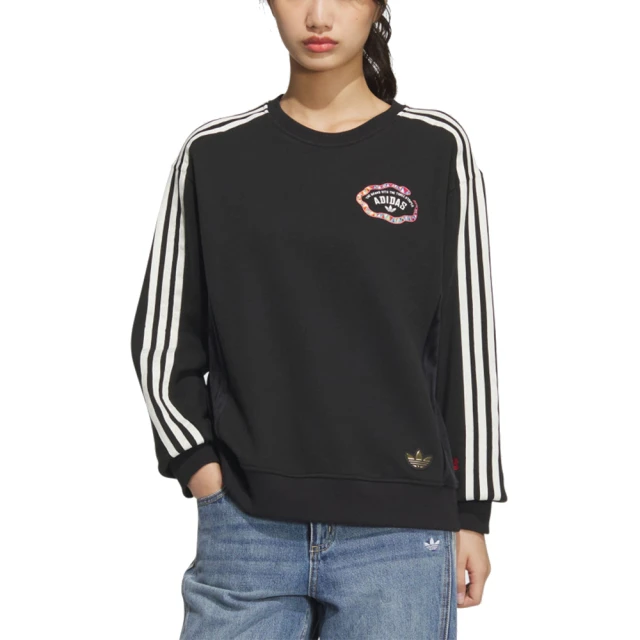 adidas 愛迪達 長袖上衣 CNY新品 運動 休閒 LNY W CREW 女 - JL8423