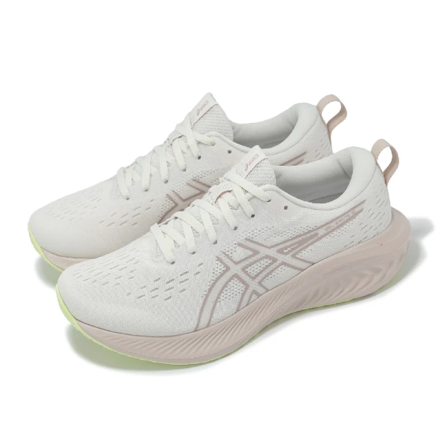 asics 亞瑟士 慢跑鞋 GEL-Excite 10 女鞋 白 粉 緩衝 透氣 入門款 休閒 運動鞋 亞瑟士(1012B418104)