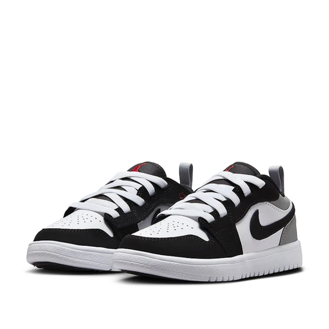 NIKE 耐吉 運動鞋 童鞋 中童 兒童 魔鬼氈 喬丹 JORDAN 1 LOW ALT SE PS 黑白灰 IB3885-106