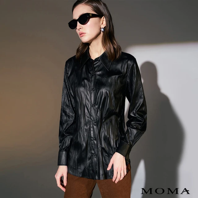 MOMA 優雅日系仿麂皮外套(灰色)優惠推薦