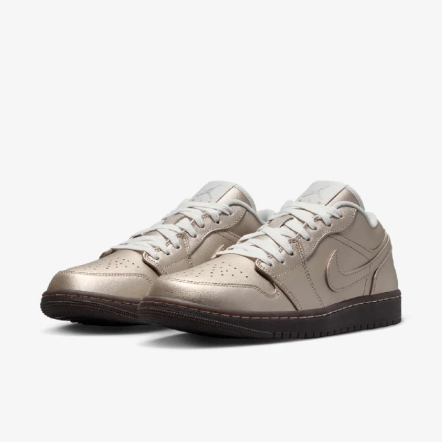 NIKE 耐吉 休閒鞋 Wmns Air Jordan 1 Low SE 女鞋 男鞋 玫瑰金 棕 AJ1 一代(HQ3529-099)