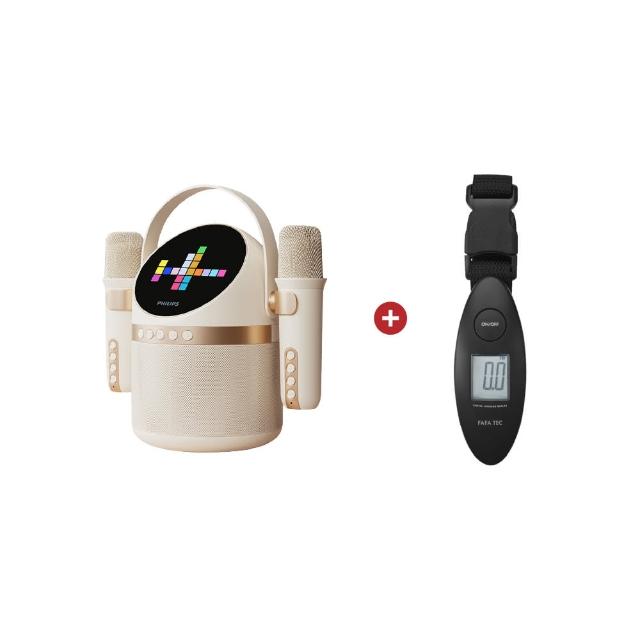 【Philips 飛利浦】小福麥AI智能K歌藍牙音響  便攜卡拉OK 家庭K歌喇叭 藍牙喇叭 小音響(TAS2509WT)