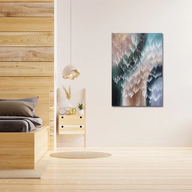 【御畫房】當代國家級展覽畫家 抽象系列手繪油畫70×100cm(DB-007)