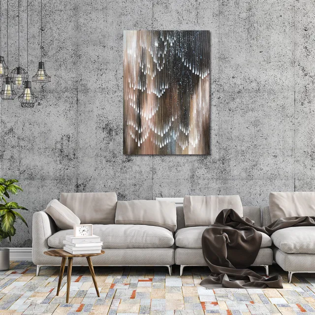 【御畫房】當代國家級展覽畫家 抽象系列手繪油畫70×100cm(DB-011)