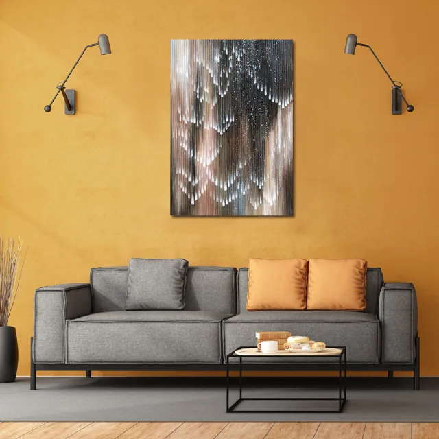 【御畫房】當代國家級展覽畫家 抽象系列手繪油畫70×100cm(DB-011)