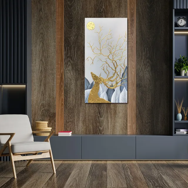 【御畫房】當代國家級展覽畫家 抽象系列手繪油畫60×120cm(DB-001)