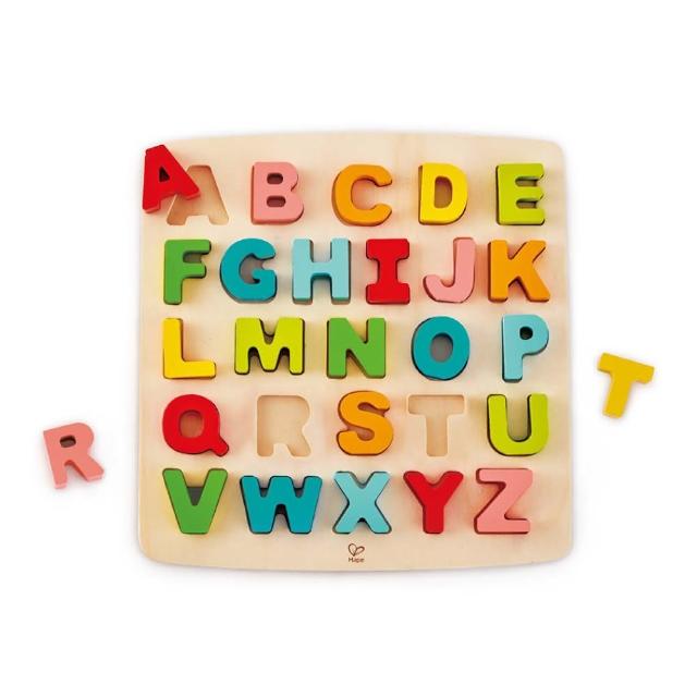 【Hape】英文字母手抓板認知拼圖(益智遊戲/拼圖)